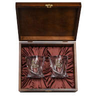 Набор из 2-х бокалов для виски СКОРПИОН в деревянной шкатулке GP-10059322  - Набор из 2-х бокалов для виски СКОРПИОН в деревянной шкатулке GP-10059322 