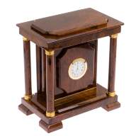 Часы из камня с сейфом из коричневого обсидиана AZY-126254 - Часы из камня с сейфом из коричневого обсидиана AZY-126254