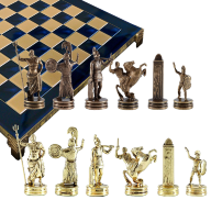Шахматы подарочные ТРОЯНСКАЯ ВОЙНА MP-S-4-C-36-BLU - Шахматы подарочные ТРОЯНСКАЯ ВОЙНА MP-S-4-C-36-BLU