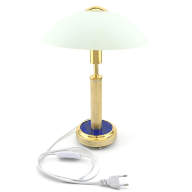 Лампа настольная из лазурита с гравировкой AZRK3201208 - Лампа настольная из лазурита с гравировкой AZRK3201208