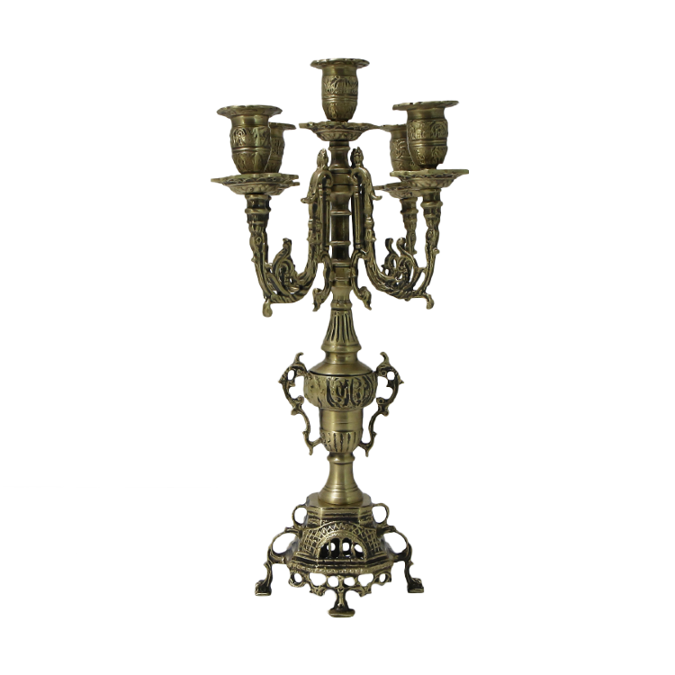Канделябр бронзовый на 5 свечей ПАРИЖ BP-14071-A