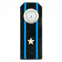 Часы настольные из камня ПОГОН МАЙОР АВИАЦИИ ВМФ AZY-3521