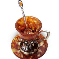 Кофейная чашка из янтаря ИМПЕРАТРИЦА AZJ-8302-L - Кофейная чашка из янтаря ИМПЕРАТРИЦА AZJ-8302-L
