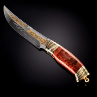 Нож подарочный украшенный ТИГР AZRV39597 - Нож подарочный украшенный ТИГР AZRV39597