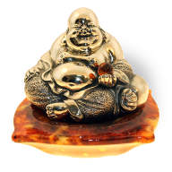 Сувенир из янтаря БУДДА НА ПОДУШКЕ Buddha - Сувенир из янтаря БУДДА НА ПОДУШКЕ Buddha