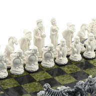 Шахматы подарочные из камня РУССКИЕ СКАЗКИ AZRK-1318973-1 - Шахматы подарочные из камня РУССКИЕ СКАЗКИ AZRK-1318973-1