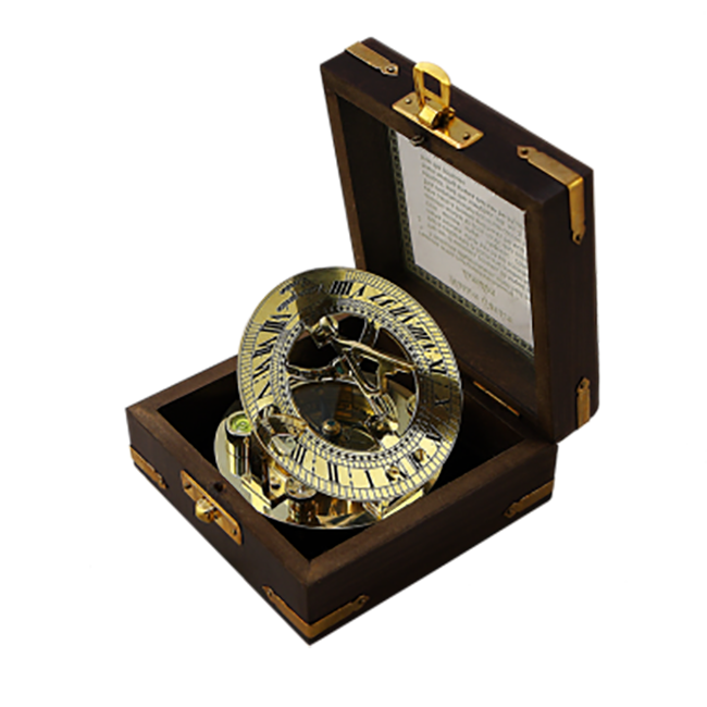 Морской компас в деревянном футляре NA-16029
