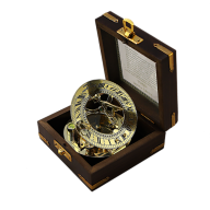 Морской компас в деревянном футляре NA-16029 - Морской компас в деревянном футляре NA-16029