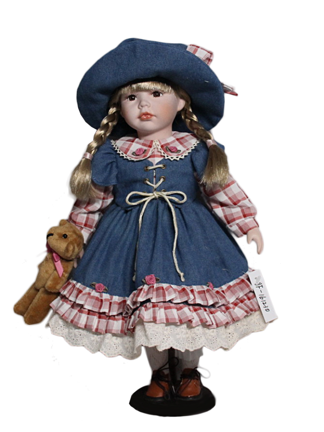 Кукла фарфоровая на подставке YF-161230