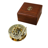 Морской компас в деревянном футляре NA-1660-B - Морской компас в деревянном футляре NA-1660-B
