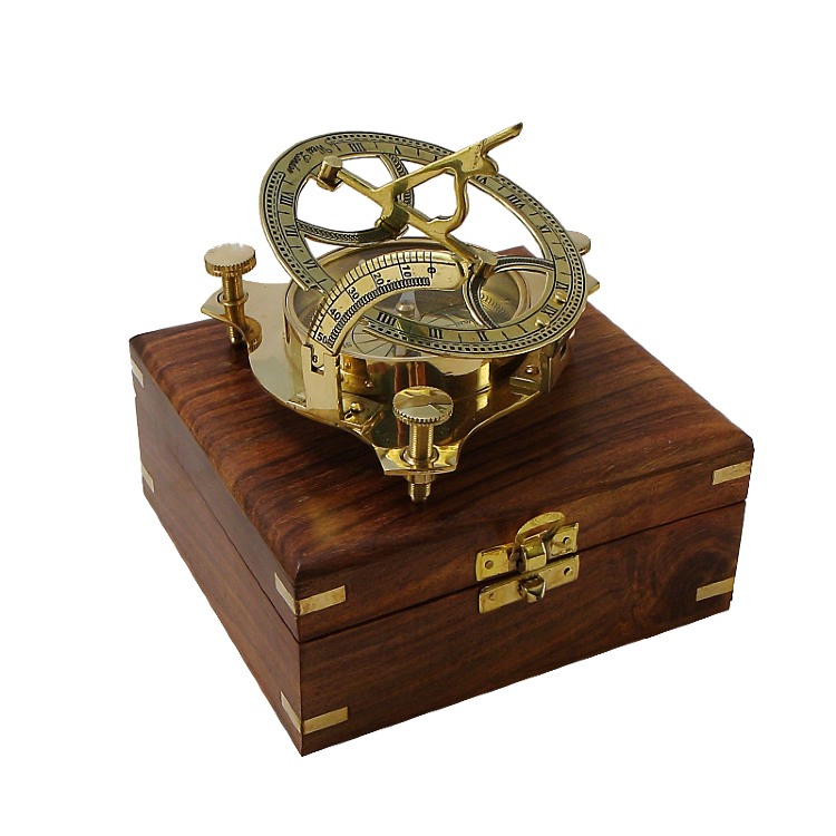 Морской компас в деревянном футляре NA-1631-B