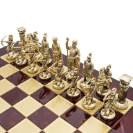 Шахматы металлические АНТИЧНЫЕ ВОЙНЫ MP-S-15-28-RED - Шахматы металлические АНТИЧНЫЕ ВОЙНЫ MP-S-15-28-RED