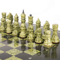 Шахматный стол с каменными фигурками AZY-7827 - Шахматный стол с каменными фигурками AZY-7827