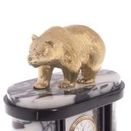 Часы из камня с бронзовым литьём БУРЫЙ МЕДВЕДЬ AZY-122159 - Часы из камня с бронзовым литьём БУРЫЙ МЕДВЕДЬ AZY-122159