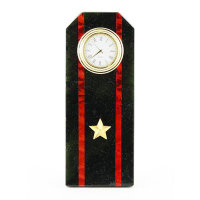 Часы настольные из камня ПОГОН МАЙОР МП ВМФ AZY-3509