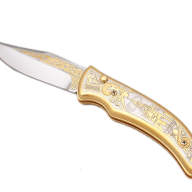 Складной нож подарочный СПАССКАЯ БАШНЯ Златоуст AZS029.3-28 - Складной нож подарочный СПАССКАЯ БАШНЯ Златоуст AZS029.3-28