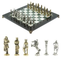 Шахматы подарочные из камня РИМЛЯНЕ VS ГАЛЛЫ AZY-128228