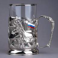 Подстаканник никелированный ВКС РОССИИ 061.L101N - Подстаканник никелированный ВКС РОССИИ 061.L101N