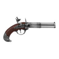 Пистолет двухствольный, Франция 18 век DE-1306 - Пистолет двухствольный, Франция 18 век DE-1306
