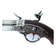 Пистолет двухствольный, Франция 18 век DE-1306 - Пистолет двухствольный, Франция 18 век DE-1306