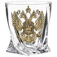 Набор из 4-х бокалов и штофа для виски в картонном футляре ГЕРБ РФ GP-13000727 - Набор из 4-х бокалов и штофа для виски в картонном футляре ГЕРБ РФ GP-13000727