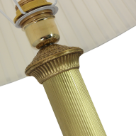 Лампа настольная, интерьерная, бронзовая с тканевым абажуром OB-213-AG - Лампа настольная, интерьерная, бронзовая с тканевым абажуром OB-213-AG