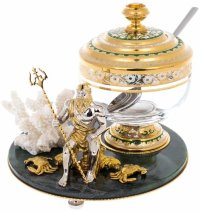 Эксклюзивная икорница с кораллами ПОСЕЙДОН 048-619