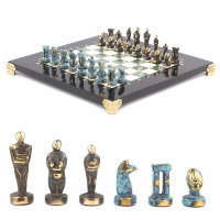 Шахматы подарочные из камня и бронзы ИДОЛЫ AZY-119671