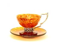 Чайная чашка из янтаря ГАУДИ AZJ-3304