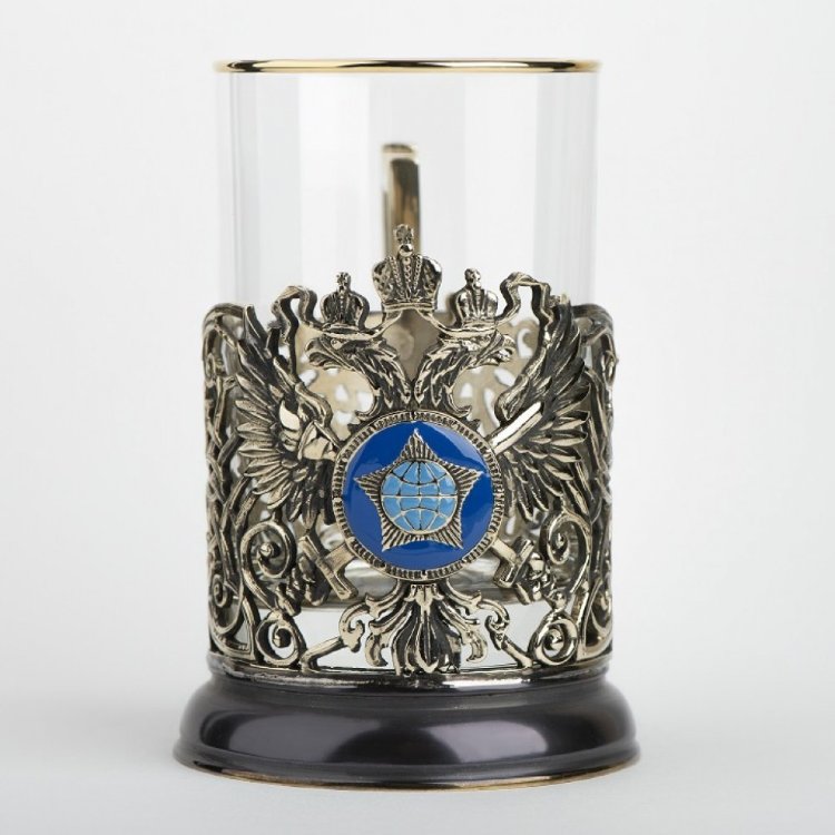 Подстаканник подарочный СЛУЖБА ВНЕШНЕЙ РАЗВЕДКИ 061.L1086/4