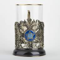 Подстаканник подарочный СЛУЖБА ВНЕШНЕЙ РАЗВЕДКИ 061.L1086/4 - Подстаканник подарочный СЛУЖБА ВНЕШНЕЙ РАЗВЕДКИ 061.L1086/4