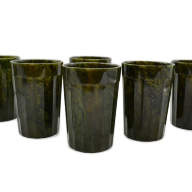 Набор гранёных стаканов из нефрита AZRK-3510821 - Набор гранёных стаканов из нефрита AZRK-3510821