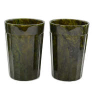 Набор гранёных стаканов из нефрита AZRK-3510821 - Набор гранёных стаканов из нефрита AZRK-3510821
