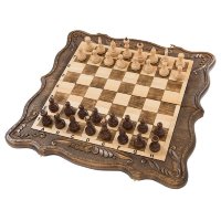 Шахматы + нарды резные GDam452