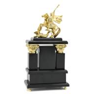 Часы каминные из малахита ГЕОРГИЙ ПОБЕДОНОСЕЦ AZRK-3200-528ct - Часы каминные из малахита ГЕОРГИЙ ПОБЕДОНОСЕЦ AZRK-3200-528ct