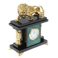 Часы каминные из малахита ЛЕВ AZY-129004 - Часы каминные из малахита ЛЕВ AZY-129004
