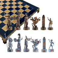 Шахматы подарочные из бронзы ТРОЯНСКАЯ ВОЙНА MP-S-4-B-36-BLU - Шахматы подарочные из бронзы ТРОЯНСКАЯ ВОЙНА MP-S-4-B-36-BLU