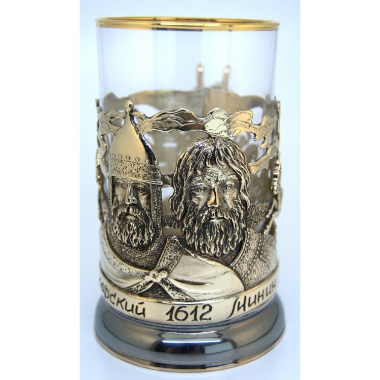 Подстаканник подарочный для чая МИНИН и ПОЖАРСКИЙ 061.L1053