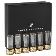 Подарочный набор стопок ТИГР, ЛЕВ, БУЙВОЛ, МЕДВЕДЬ, ОРЁЛ, КАБАН (6 шт) GP-13000423 - Подарочный набор стопок ТИГР, ЛЕВ, БУЙВОЛ, МЕДВЕДЬ, ОРЁЛ, КАБАН (6 шт) GP-13000423