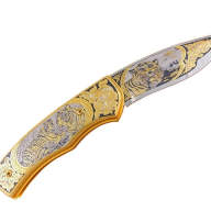 Складной нож подарочный ТИГРЫ AZS029Г4М-63 - Складной нож подарочный ТИГРЫ AZS029Г4М-63