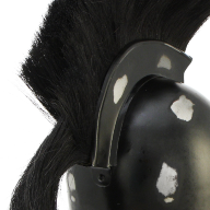 Шлем АХИЛЛЕСА чёрный с чёрным плюмажем NA-3695 - Шлем АХИЛЛЕСА чёрный с чёрным плюмажем NA-3695