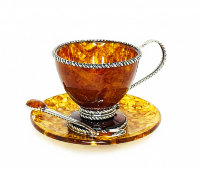 Чашка чайная из янтаря ВЕНЕЦИЯ AZJ-11504/L3