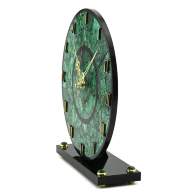 Часы настольные из малахита КРУГ AZRK-3200559 - Часы настольные из малахита КРУГ AZRK-3200559