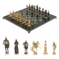 Шахматы подарочные из уральского камня РУСИЧИ  AZY-126835