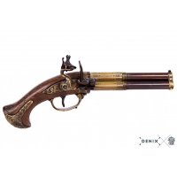 Пистолет трёхствольный, Франция, XVIII век DE-5309