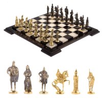 Шахматы из камня РУССКИЕ ВОИНЫ AZY-125495