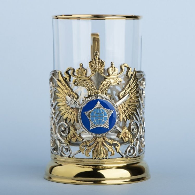 Подстаканник подарочный СЛУЖБА ВНЕШНЕЙ РАЗВЕДКИ 061.L1086/34