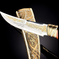 Нож подарочный украшенный ТИГР AZRV39597 - Нож подарочный украшенный ТИГР AZRV39597