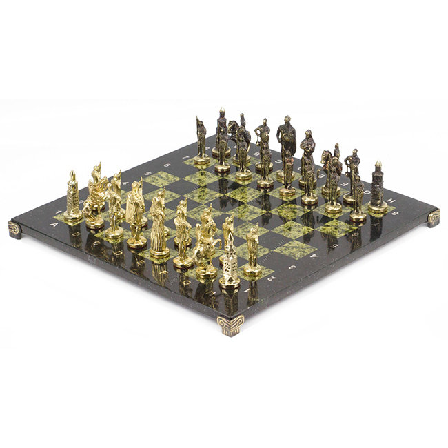 Шахматы из натурального камня - РУСИЧИ AZY-7818