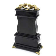 Часы каминные из малахита ТИГРЫ AZRK-3200511cy - Часы каминные из малахита ТИГРЫ AZRK-3200511cy